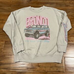 Abercrombie Kids Girl’s Size 15/16 Cream / Beige Bronco Sweater